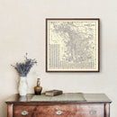 Vintage Map of Portland, Oregon 1920