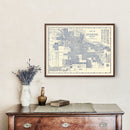 Vintage Map of Eugene, Oregon 1920