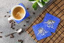 Frog Foam Coasters Set of 4 Cup Coasters for Indoor Outdoor, Tabletop Protection, Anti Slip, Mouse pad Material