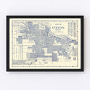 Vintage Map of Eugene, Oregon 1920