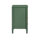 Winston 2-Drawer Storage Nightstand in Vintage Green