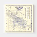 Vintage Map of Ashland, Oregon 1920