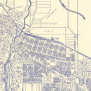 Vintage Map of Ashland, Oregon 1920