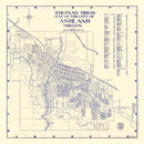 Vintage Map of Ashland, Oregon 1920