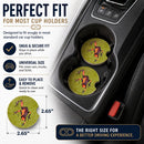 Frog Set of 2 Cup Holder Car Coasters Absorbent Round Sandstone Coasters Gifts for Men or Women, 2.5, Multicolor