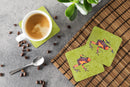 Frog Foam Coasters Set of 4 Cup Coasters for Indoor Outdoor, Tabletop Protection, Anti Slip, Mouse pad Material
