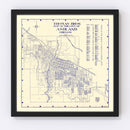 Vintage Map of Ashland, Oregon 1920