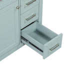 30" Bathroom Vanity Without Sink, Cabinet Base Only, Bathroom Cabinet With Drawers - Green by HouseOfZazla