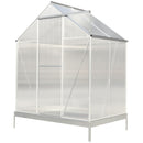 Polycarbonate house, Heavy Duty Outdoor Aluminum Walk-In House Kit With Rain Gutter, Vent And Door For Backyard Garden by HouseOfZazla