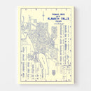 Vintage Map of Klamath Falls, Oregon 1920