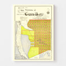 Vintage Map of Coos Bay, Oregon 1906