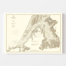 Vintage Map of Coos Bay, Oregon 1914