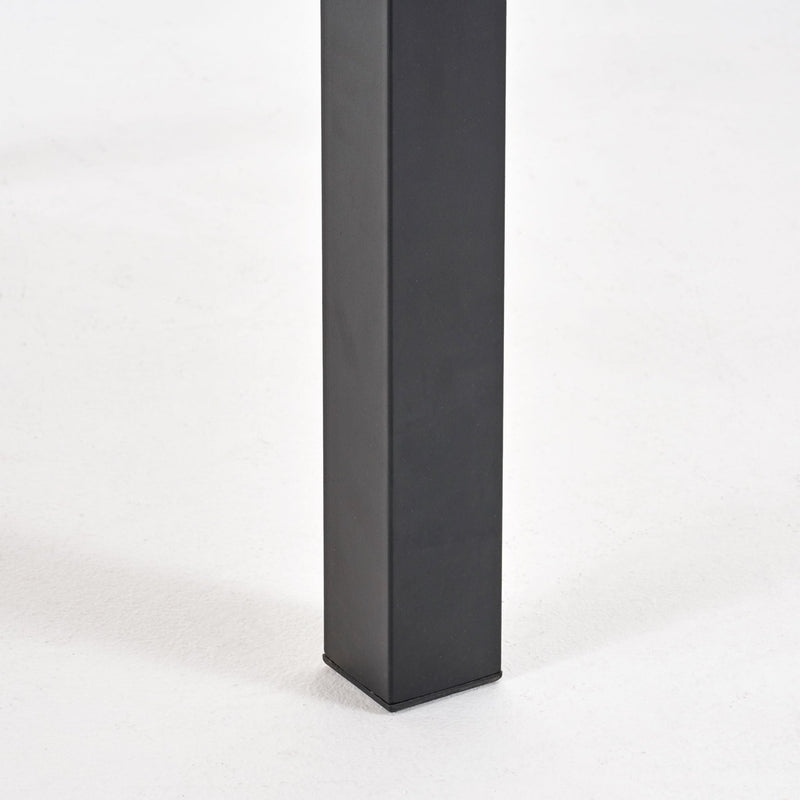 Rectangular Outdoor Dining Table Tabletop With Iron Legs - Black, photo 7 of 12