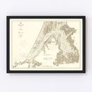Vintage Map of Coos Bay, Oregon 1914