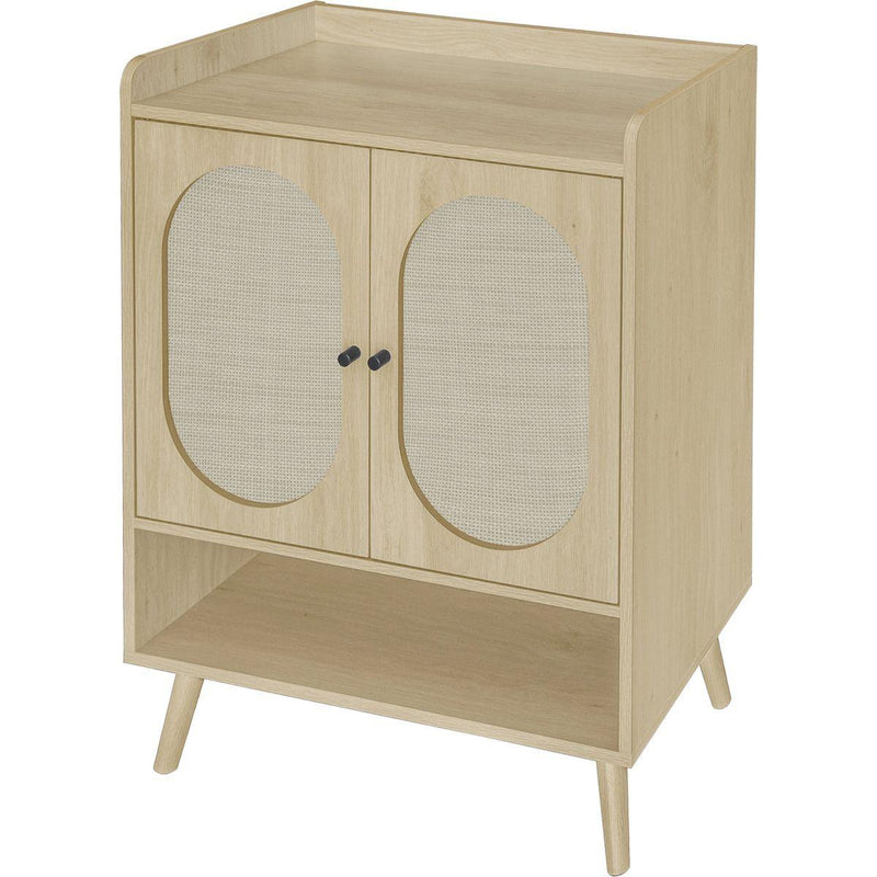 2 Door Shoe Rack, Freestanding Modern Shoe Storage Cabinet, for Entryway