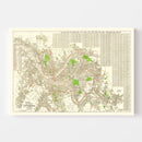 Vintage Map of Pittsburgh, Pennsylvania 1920