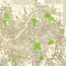 Vintage Map of Pittsburgh, Pennsylvania 1920