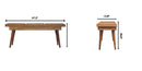 Larissa - Triple Accent Cane Bench - Beige by HouseOfZazla