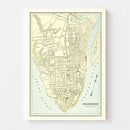 Vintage Map of Charleston, South Carolina 1895