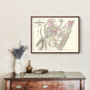 Vintage Map of Chattanooga, Tennessee 1889