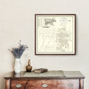 Vintage Map of Abilene, Texas 1885
