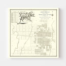 Vintage Map of Abilene, Texas 1885