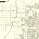Vintage Map of Abilene, Texas 1885