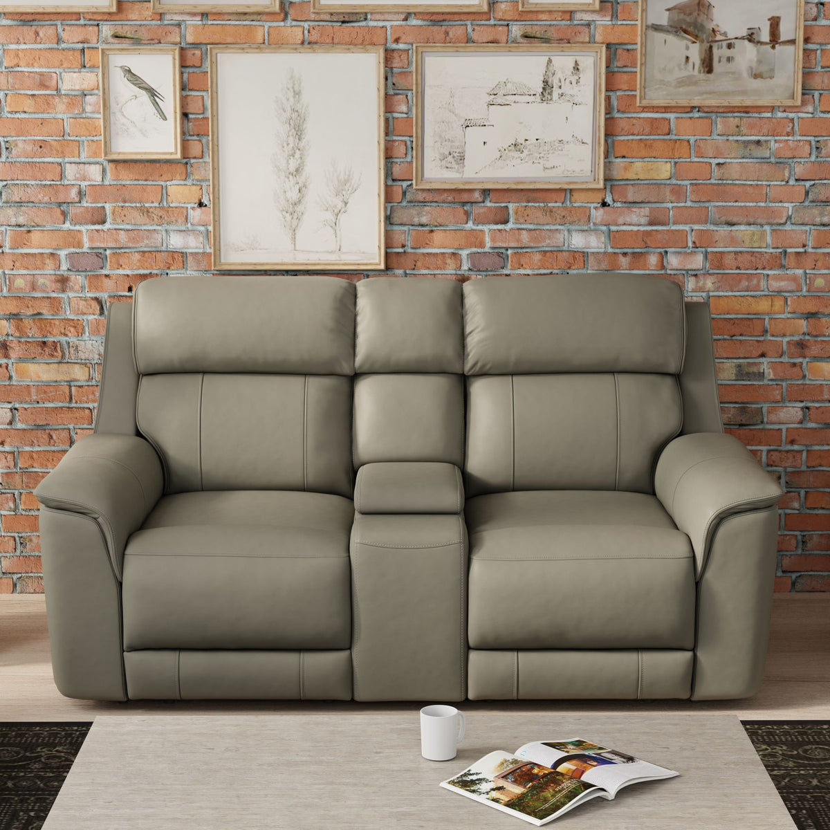 Oslo - Dual Power Reclining Loveseat With Console, photo 15 of 24
