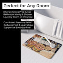 Sweet Potatoes Farmer's Market Memory Foam Kitchen Mat Machine Washable Anti-Fatigue Cushion Comfort Bath or Kitchen Rug