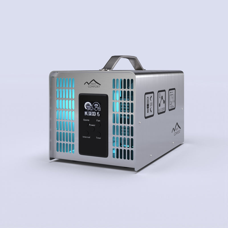 New Comfort Stainless Steel 9,000 to 14,000 mg/hr Commercial Ozone Generator and Air Purifier