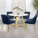 Walmer - Wingback Dining Chair (Set of 2) - Blue by HouseOfZazla
