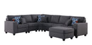 Cooper - Sectional Sofa With Ottomans And Cupholder by Unique Piece Furniture