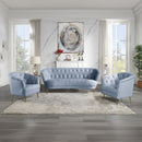 Bayram - Chair - Light Gray Velvet