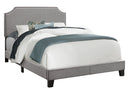 8th Street Transitional Full Upholstered Bed - Gray by HouseOfZazla