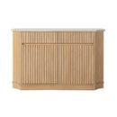 Qwin - Server With Marble Top - Marble Top & Oak