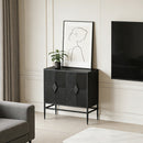 Modern 2 Door Wooden Storage Cabinet Accent Cabinet
