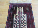 3' X 5' Handmade Fine Knotted Balouch Turkoman Prayer Silk Wool Rug