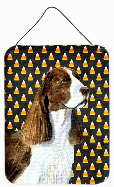 Springer Spaniel Candy Corn Halloween Portrait Wall or Door Hanging Prints