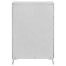 Cassia 5-drawer Bedroom Chest of Drawers White High Gloss