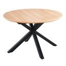 Extendable Round Dining Table - Oak by HouseOfZazla