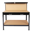 Wood Work Bench - Black / Light Brown by HouseOfZazla