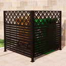 W48'' x H47.3'' x 2 Panels Metal Privacy Screen by HouseOfZazla