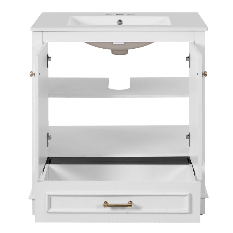 Bathroom Vanity With Sink, Cabinet & 2 Soft Closing Doors & Adjustable Shelf, photo 31 of 50