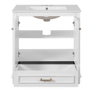 Bathroom Vanity With Sink, Cabinet & 2 Soft Closing Doors & Adjustable Shelf