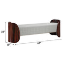 Jamonica - Bench - Gray & Dark Brown by Unique Piece Furniture