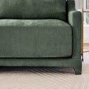 Elegant Sofa With Ergonomic Design And Lumbar Pillows by HouseOfZazla
