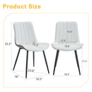 Modern Minimalist Dining Chair Set, Extended Seat Cushion by HouseOfZazla