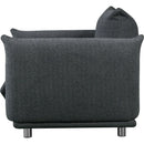 Sherpa Accent Chair Single Sofa 42"W Accent Chair for Bedroom Living room Apartment, Black