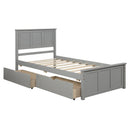 Platform Storage Bed With 2 Wheel Base Drawers by HouseOfZazla