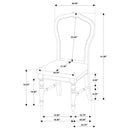 Claire - Upholstered Dining Side Chair (Set of 2) - Ivory